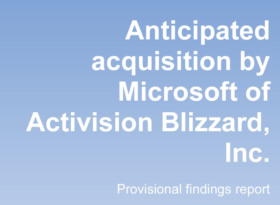 Do CMA Findings Jeopardize Microsoft Activision Blizzard Deal